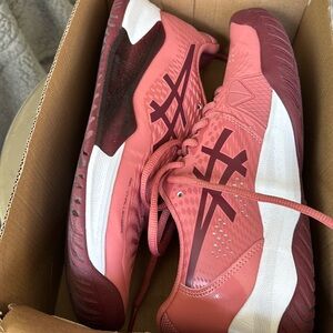 Asics Women's Athletic Shoes - Pink and Burgundy